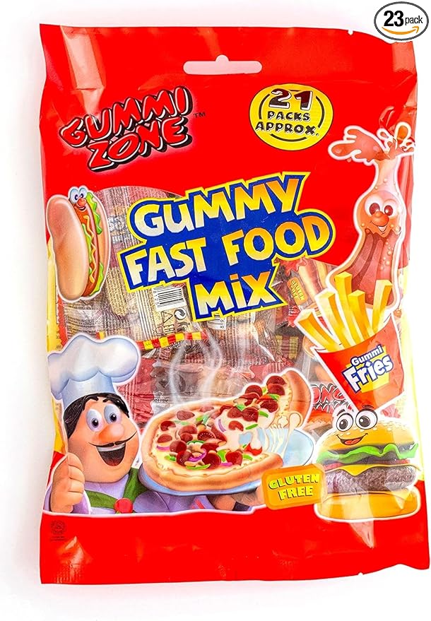 Gummi Zone Gummy Fast Food Mix Multibag