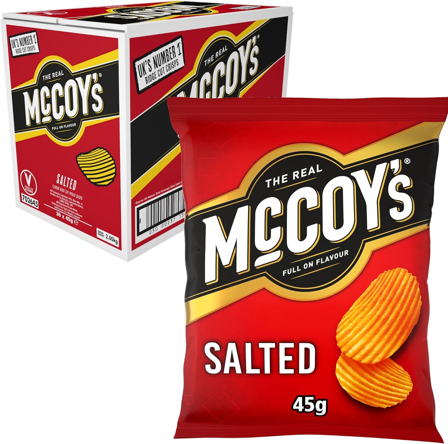 McCoys Ready Salted 36 x 45g