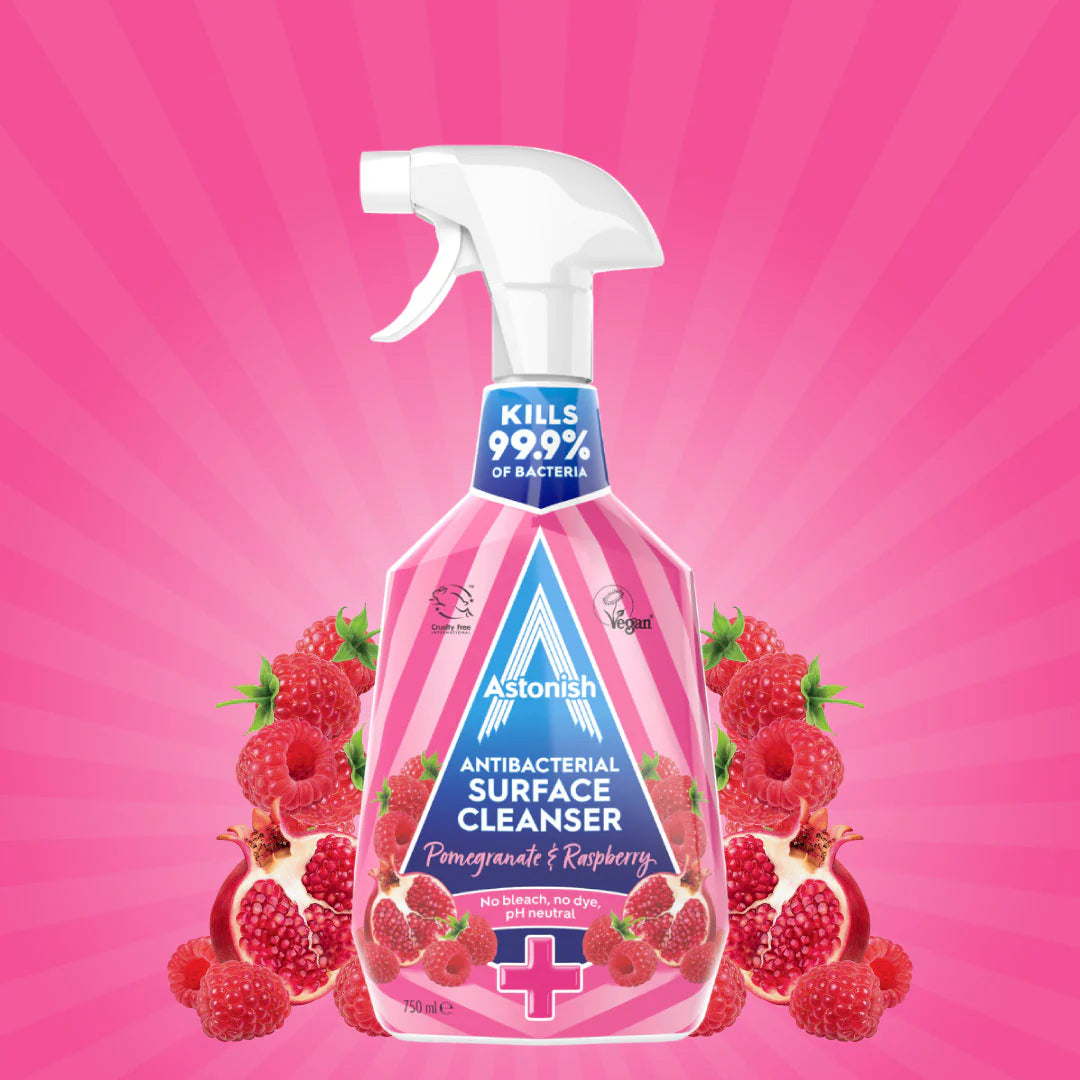 Astonish Antibacterial Surface Cleaner Pomegranate & Raspberry 750ml