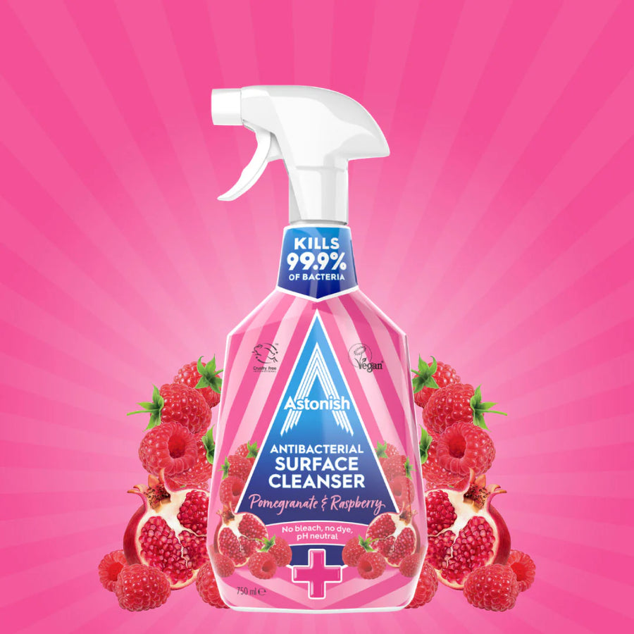 Astonish Antibacterial Surface Cleaner Pomegranate & Raspberry 750ml