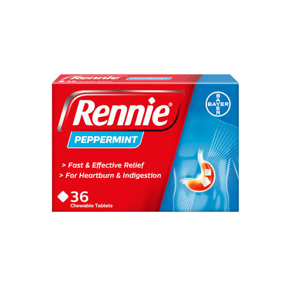 Rennie Peppermint 36 Chewable Tablets